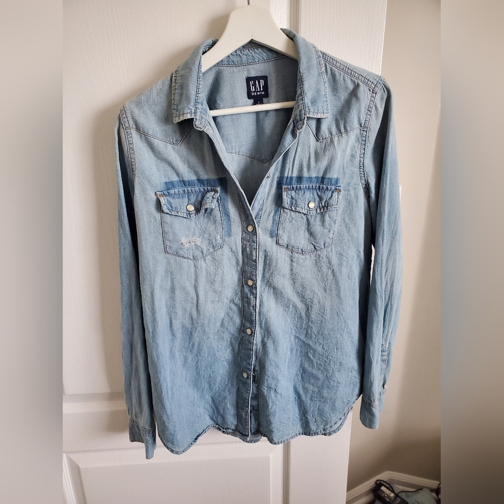 Gap Denim Button Down - Size Medium
